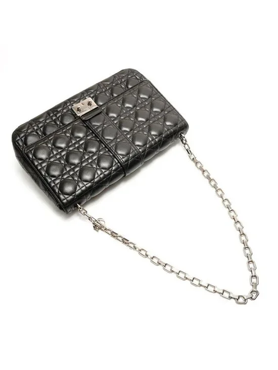 Dior Shoulder Bag Cannage Leather New Rock Chain Large - Picture 8 of 10